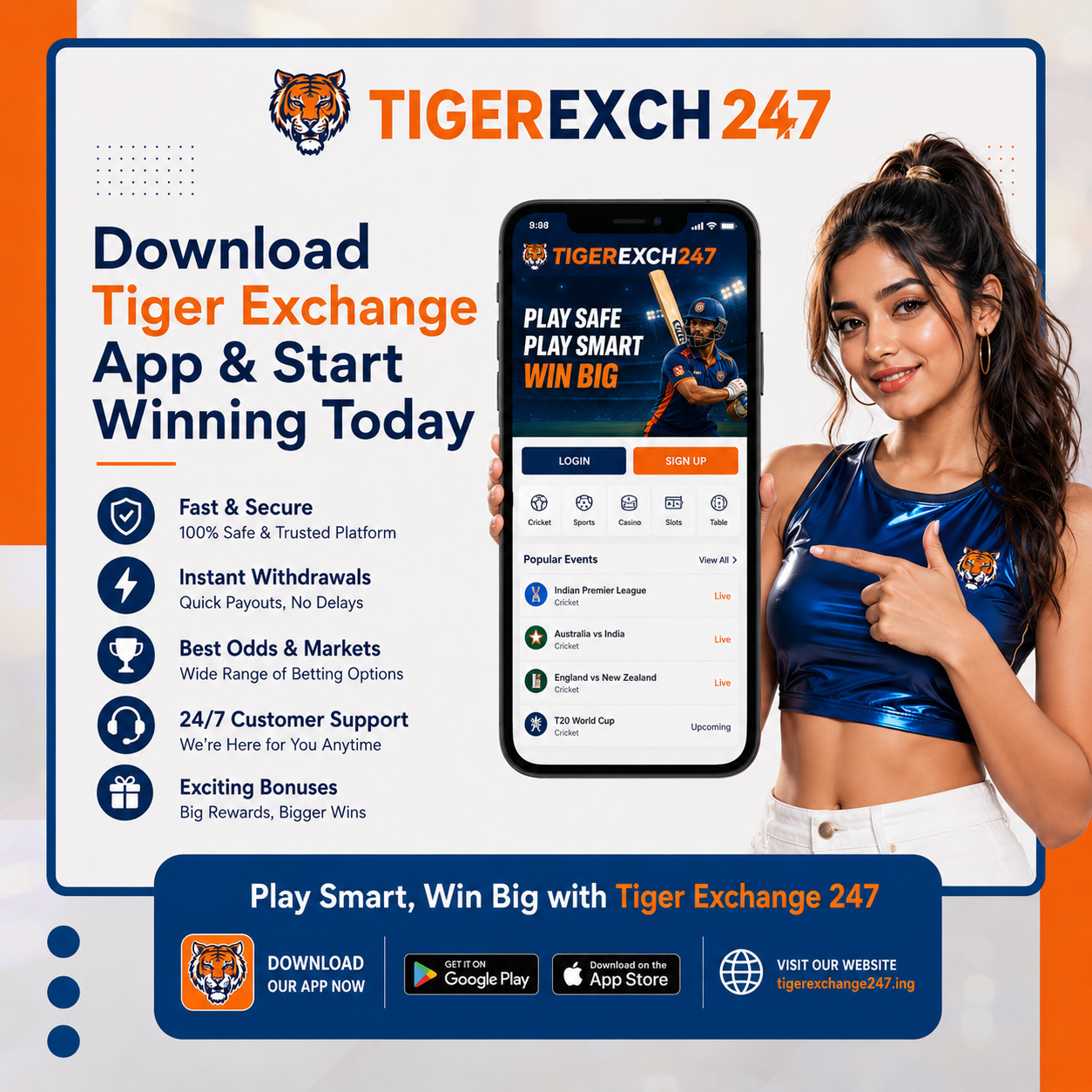 Download Tiger Exchange App for Online Cricket Betting & Start Winning Today