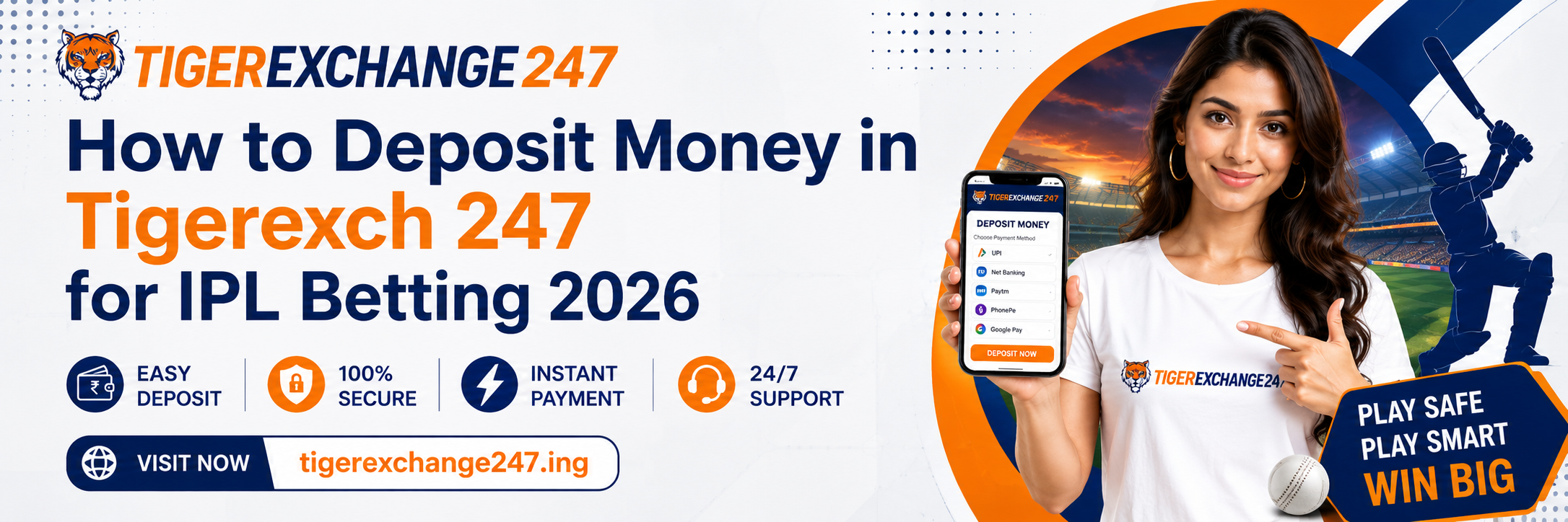 How to Tigerexch 247 deposit money for IPL betting 2026