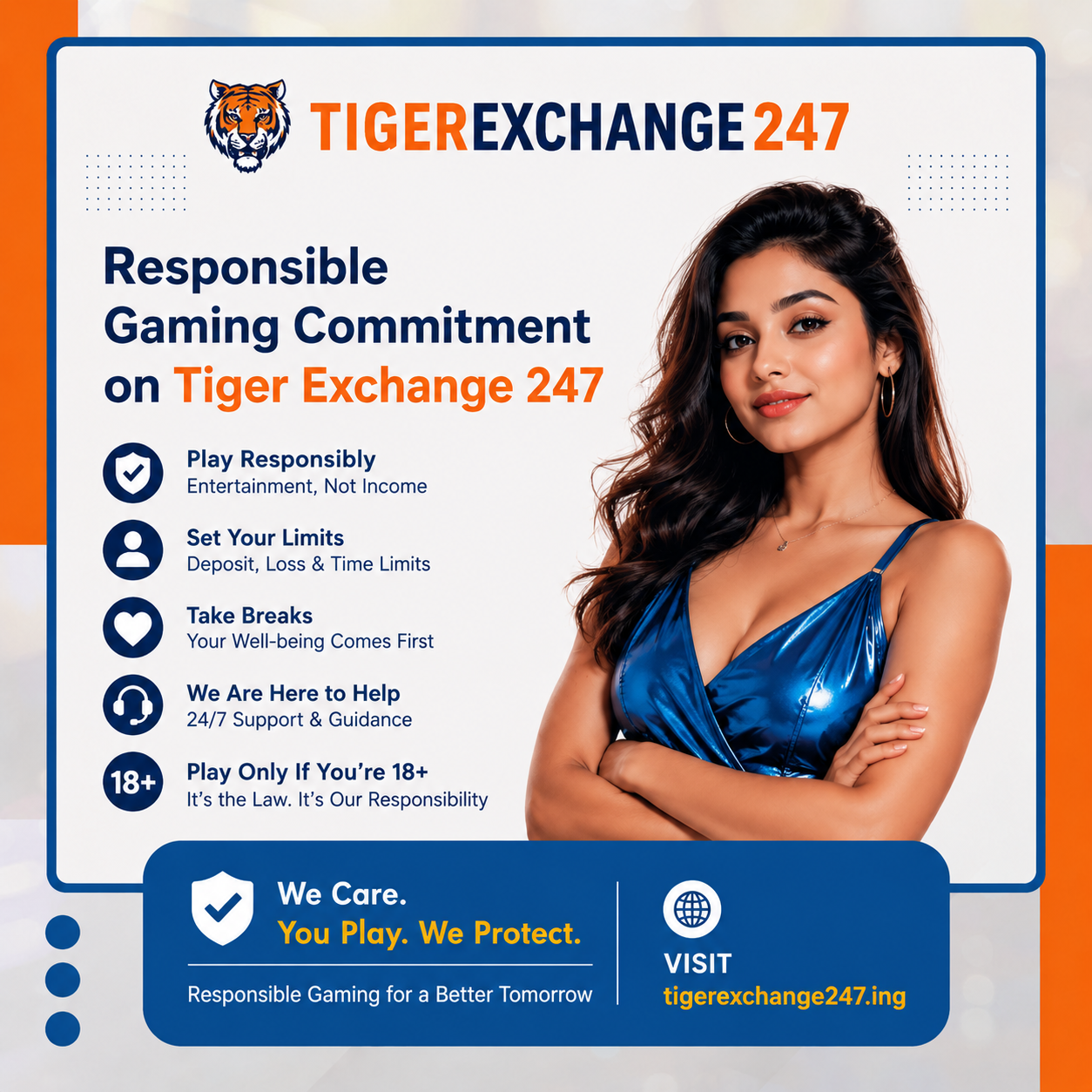 Responsible Gaming Commitment on the Tiger Exchange 247 Platform
