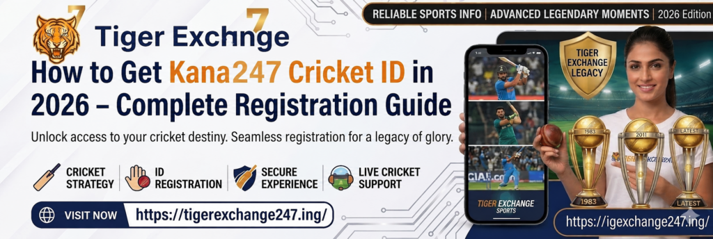 How to Get Kana247 Cricket ID in 2026 Registration Guide