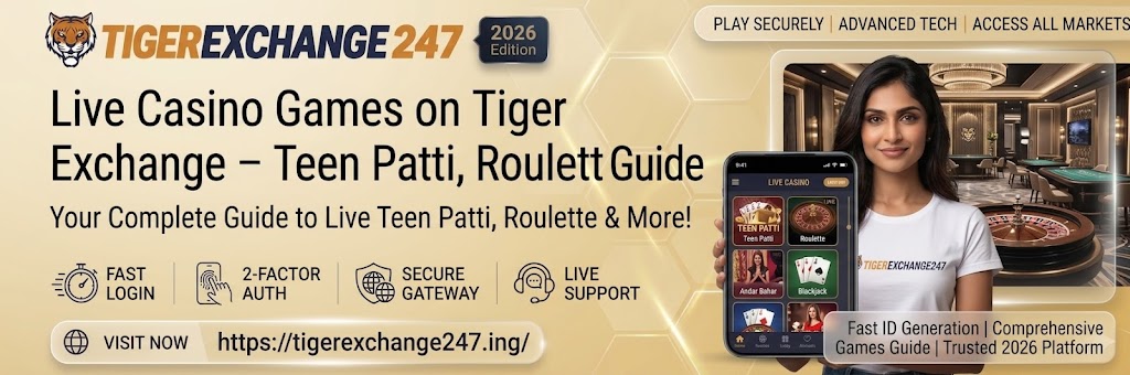 Live Casino Games on Tiger Exchange – Teen Patti and Roulette Betting Guide
