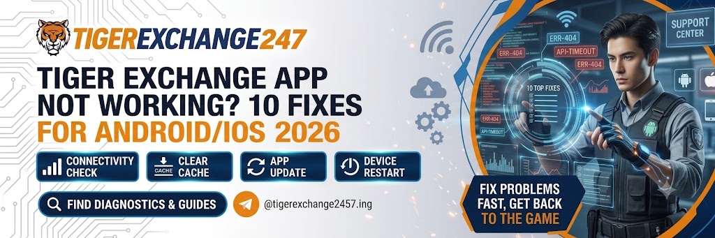Tiger Exchange app not working on Android and iPhone with 10 troubleshooting fixes for 2026.