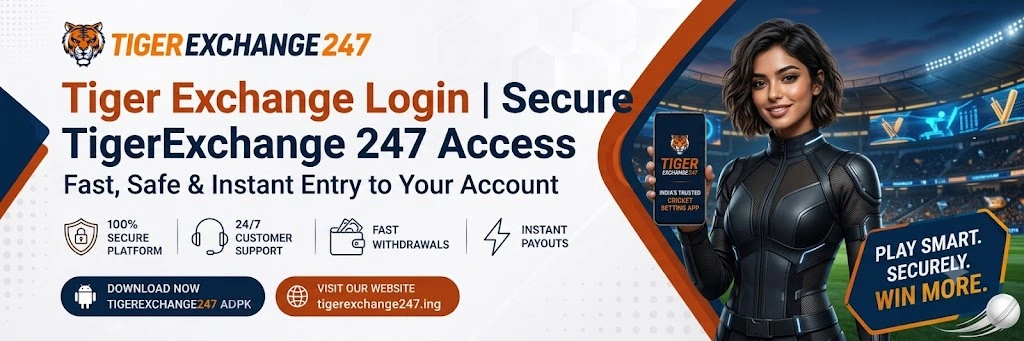 Tiger Exchange Login page showing secure TigerExchange 247 access for fast and safe account login in 2026.