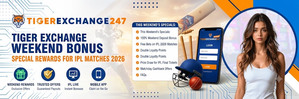 Tiger Exchange weekend bonus offer for IPL matches 2026 with special rewards and promotions