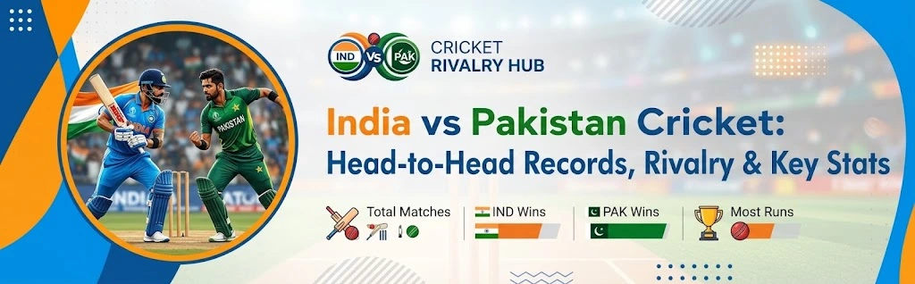 : India vs Pakistan Cricket head-to-head records, rivalry and key stats