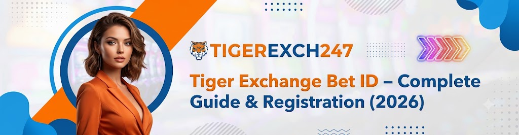 Illustration representing an informational guide about Tiger Exchange Bet ID registration, account setup, and general platform information.