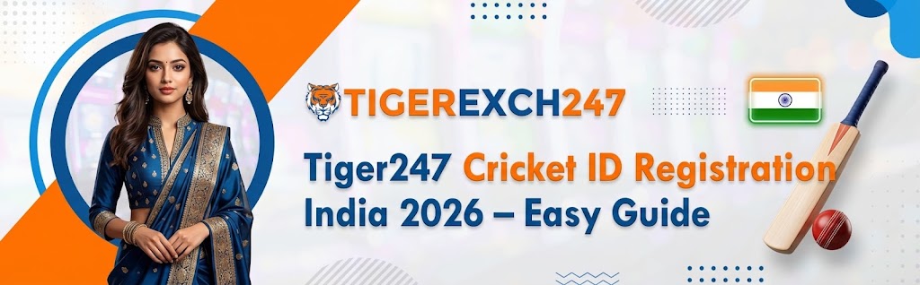 Tiger247 Cricket ID Registration India 2026 guide showing cricket account registration and login process