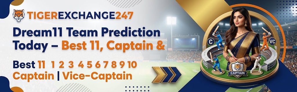 Dream11 team prediction today featuring best 11 players, captain and vice-captain picks for fantasy cricket